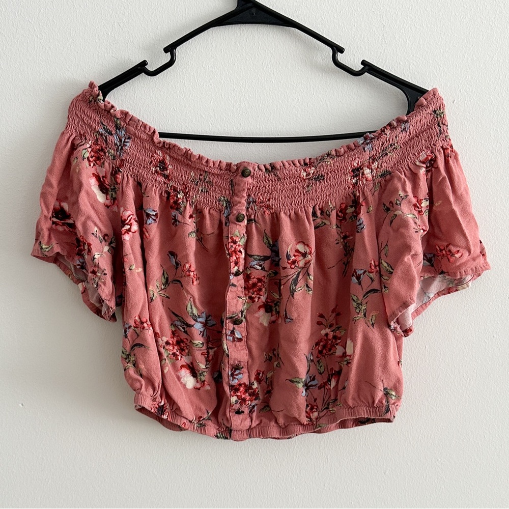 Xhilaration Floral Crop Top Size XL